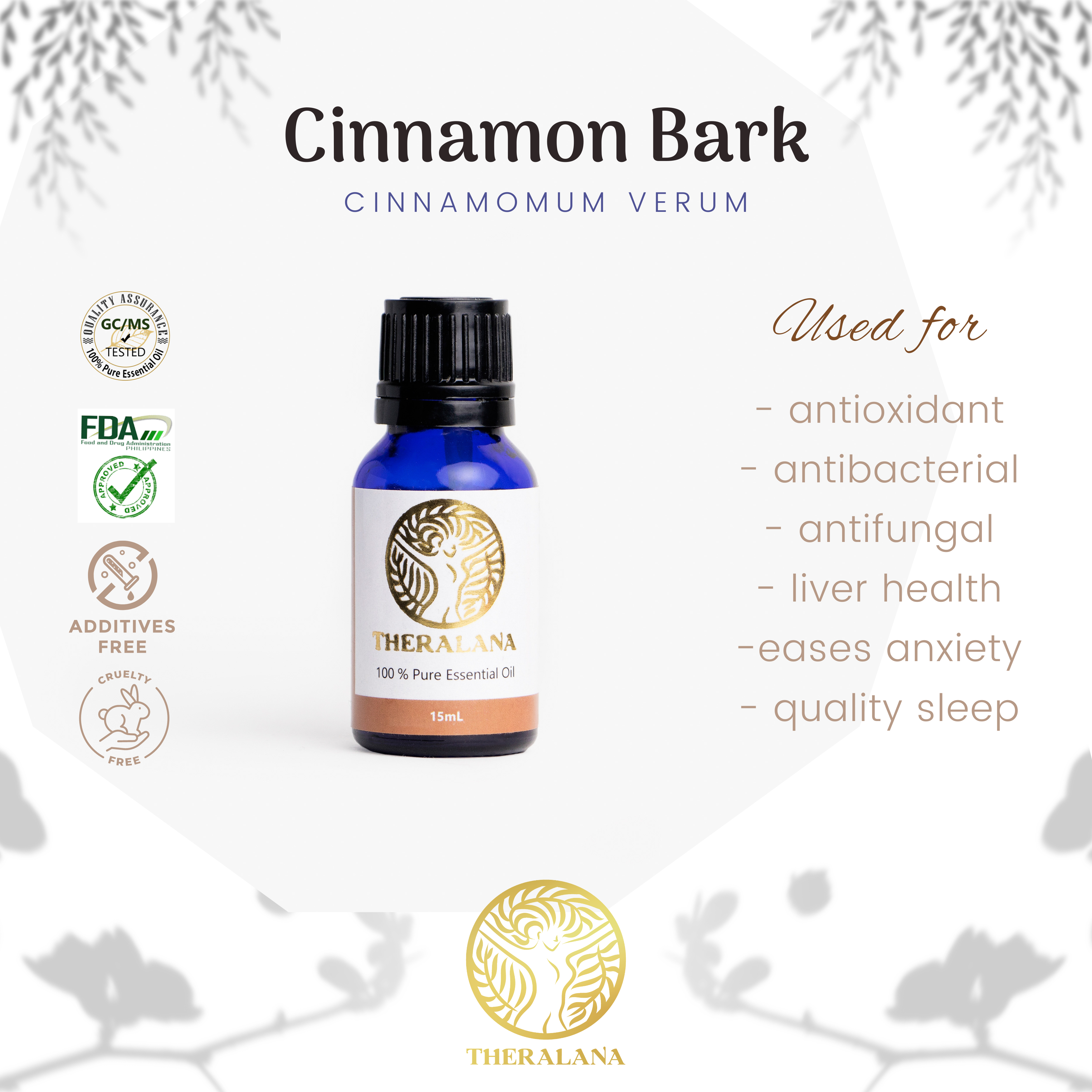 Theralana Cinnamon Bark Pure Essential Oil