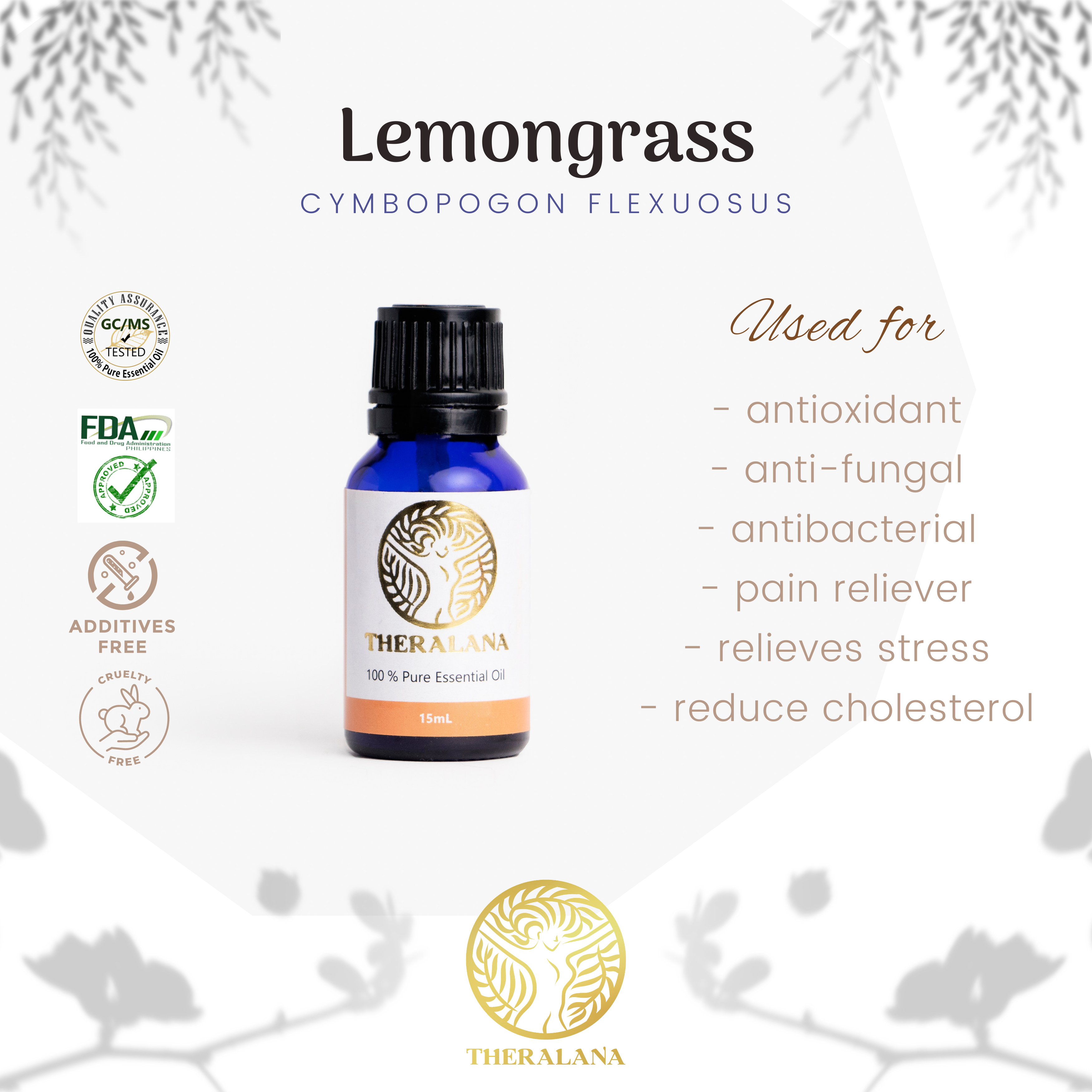 Theralana Lemongrass Essential Oil